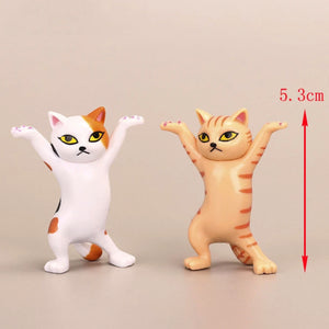 Katzen Tisch-Tanzfiguren (Pencilholder)