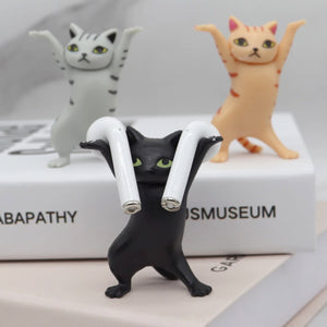 Katzen Tisch-Tanzfiguren (Pencilholder)